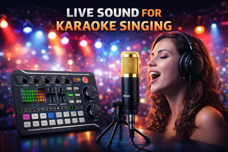 how to sing karaoke using a sound card