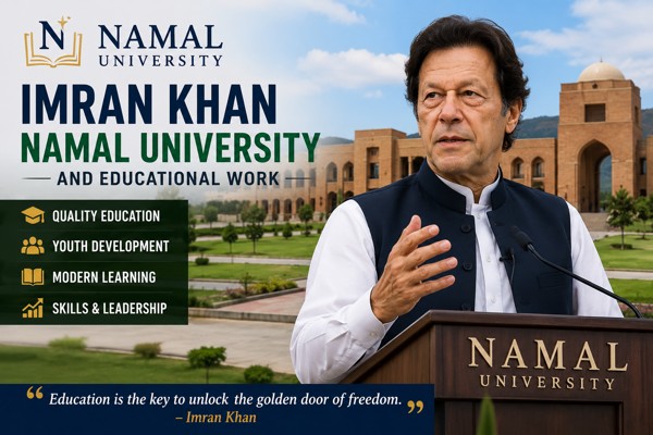 Imran Khan speaking about education at Namal University campus