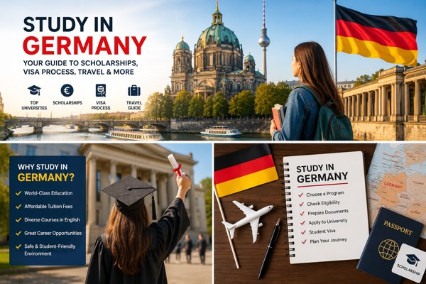 Germany education guide image showing scholarships universities and travel opportunities for students