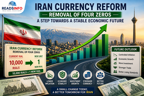 6. Why is Iran removing four zeros from its currency? Iran is removing four zeros to simplify transactions, reduce large numbers, and improve the efficiency of its financial system. 7. How does Iran currency reform affect inflation control? The reform does not directly reduce inflation. However, it helps manage the psychological and administrative effects of high inflation. 8. What will happen to old rial notes after currency reform? Old rial notes will gradually be replaced. During the transition period, both old and new currencies may be used. 9. How will businesses adapt to Iran’s new currency system? Businesses will update pricing systems, accounting records, and financial software to match the new currency values. 10. Is Iran’s currency reform similar to other countries? Yes, countries like Turkey and Zimbabwe have also removed zeros from their currencies during inflation crises. 11. Will Iran currency reform increase the value of money? No, the reform does not increase real value. It only changes the numerical representation of money. 12. What challenges can Iran face during currency reform? Challenges include public confusion, implementation costs, and the need for strong economic policies. 13. How does removing zeros make transactions easier? Smaller numbers are easier to calculate, write, and understand, reducing errors in daily transactions. 14. What role do sanctions play in Iran’s currency crisis? Sanctions reduce foreign trade and investment, weakening the currency and increasing inflation. 15. Can currency redenomination solve economic problems permanently? No, it is only a temporary solution. Long-term stability requires strong economic reforms.