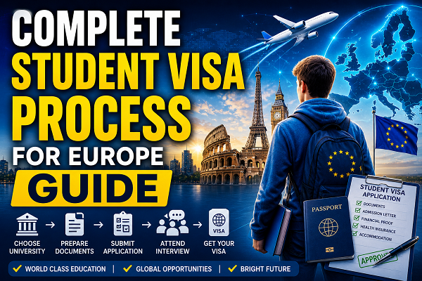 Complete Student Visa Process for Europe Guide