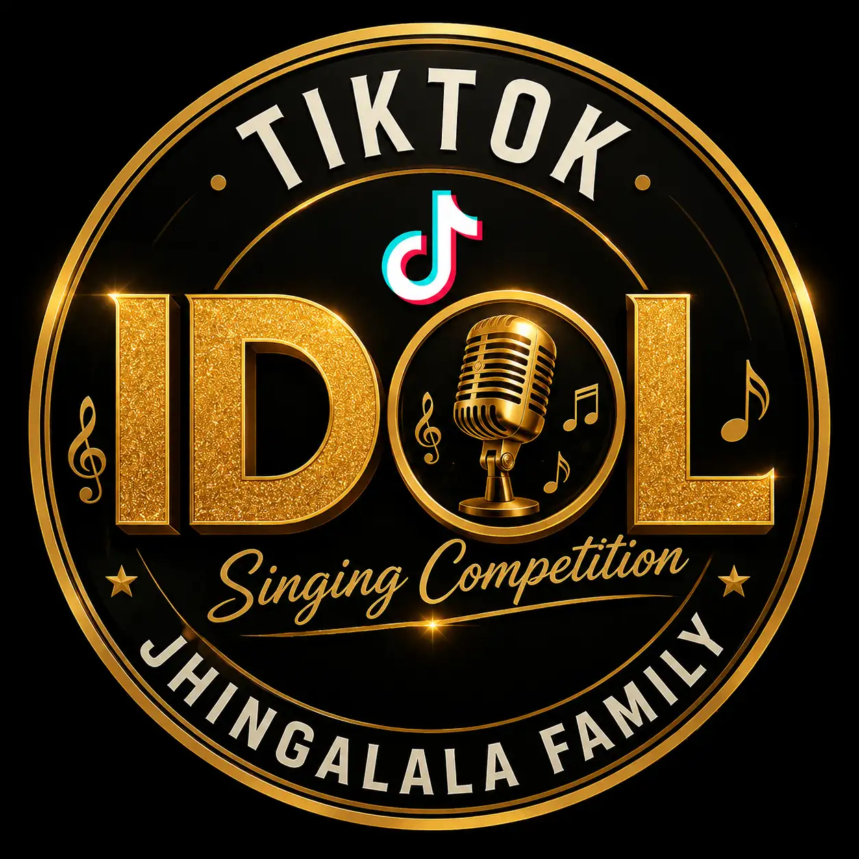 Promotional poster for an online vocal star hunt featuring live performers, stage lighting, and audience excitement.
