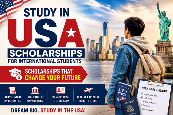 USA scholarship for international students university campus life