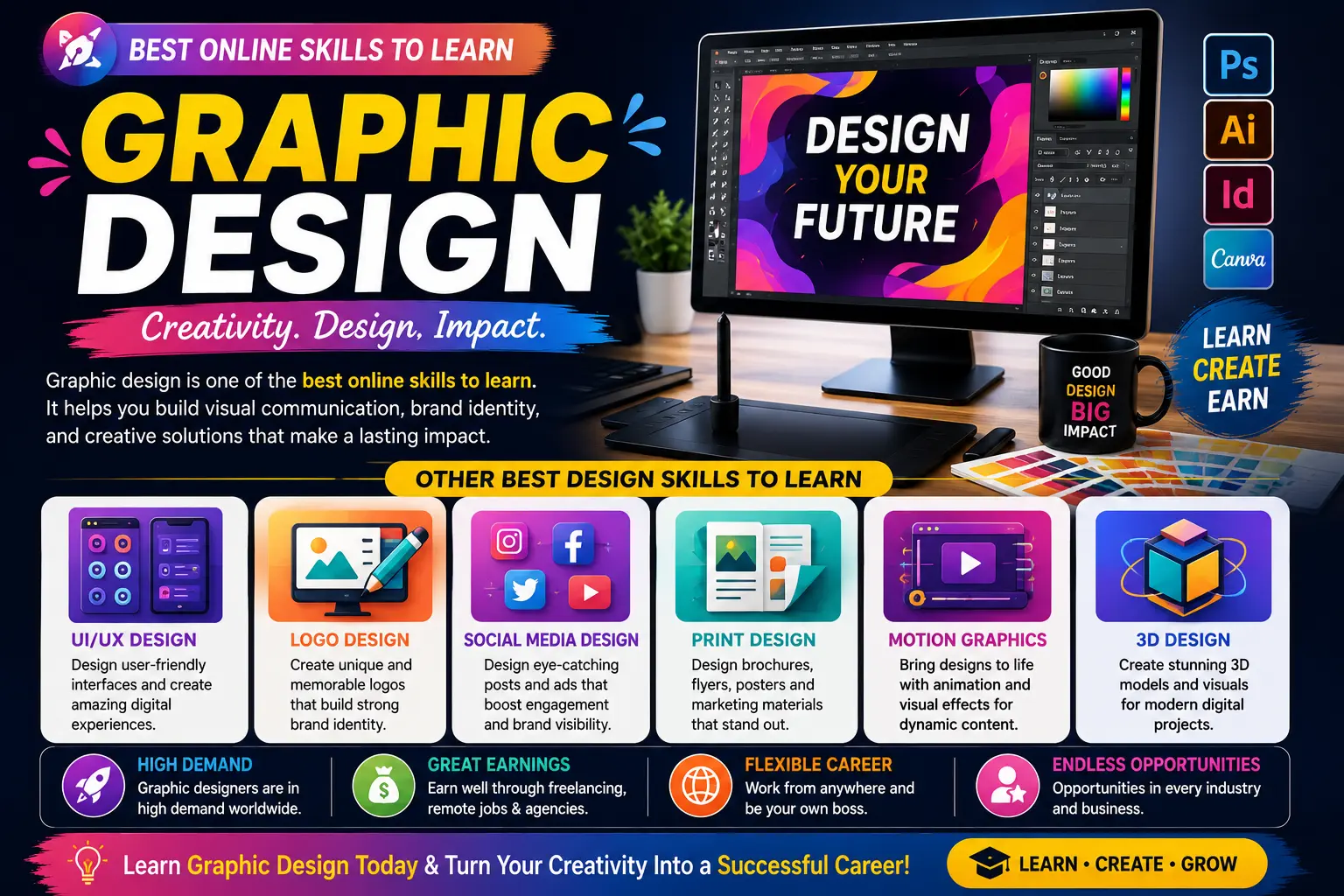 graphic design best online skills to learn