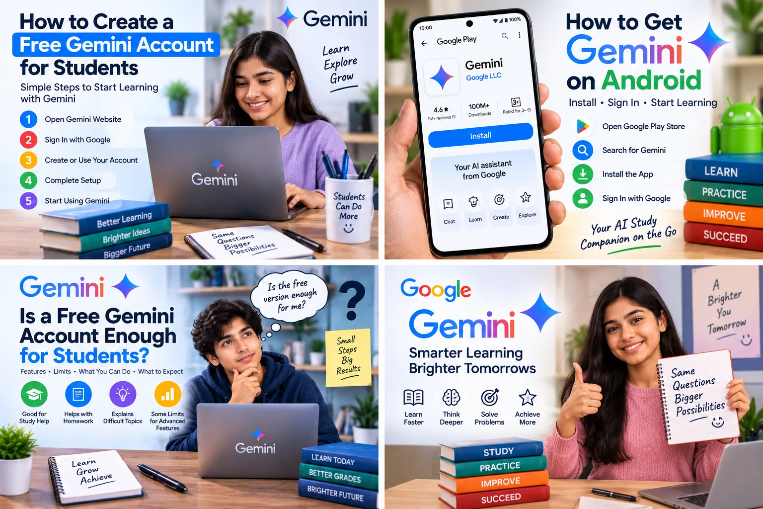 How to create a free Gemini account for students