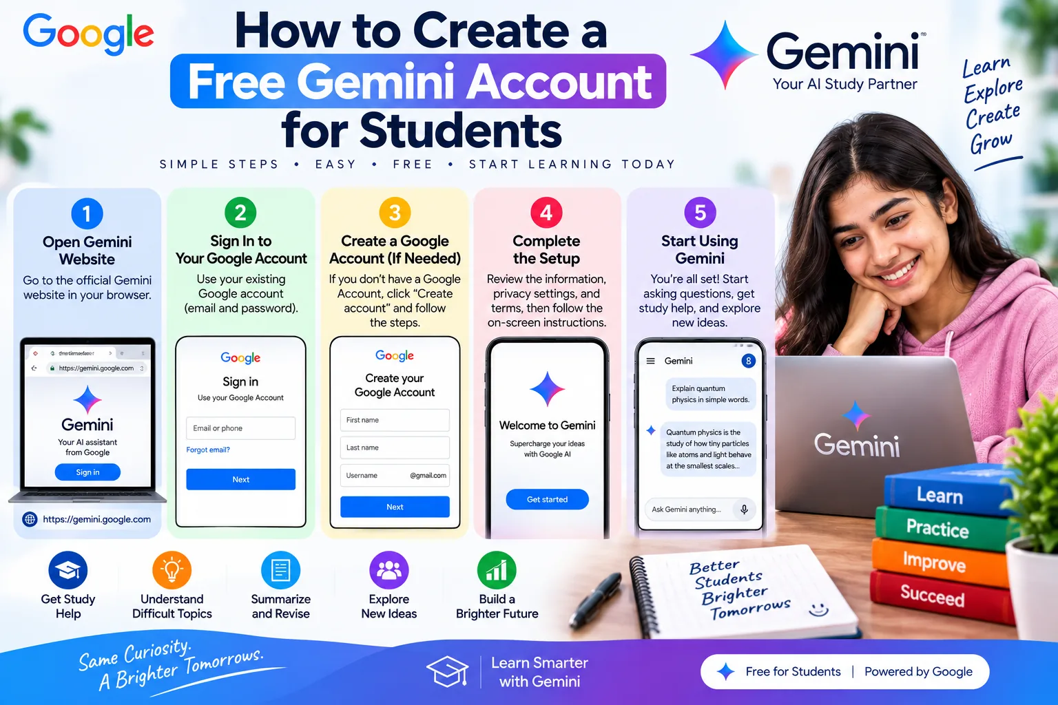 Free Gemini account for students for smarter learning